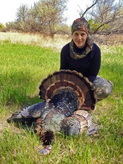 Amy Bulger harvested a mature tom on May 9, 2014, at the South Republican State Wildlife Area in Yuma County.
