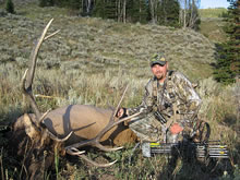 Elk kill near our Montana hunting lodge