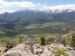 From the summit, views of Moraine Park and Longs Peak are unobstructed and breathtaking.