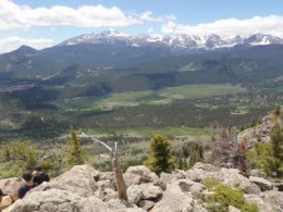 From the summit,  views of Moraine Park and Longs Peak are unobstructed and breathtaking.