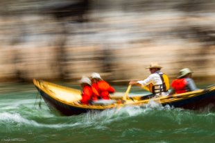 Dory in Sockdolager Rapid Grand Canyon dory trip