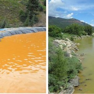 IMAGE: Comparison of Animas River on Friday and Sunday