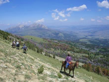 Montana pack trip with breathtaking scenery.