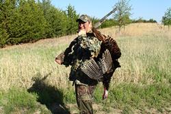 My First Kansas Rio Grande Gobbler!