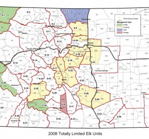 Colorado DOW GMU map
