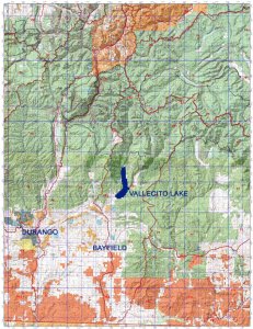 Topo Map of Vallecito Area