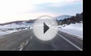 100+ COLORADO ELK HERD CROSSING THE HIGHWAY