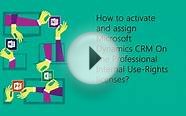 Activate and assign Dynamics CRM Online licenses