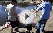 Fishing Action from the Trout Haven Fishing Pond in Estes Park